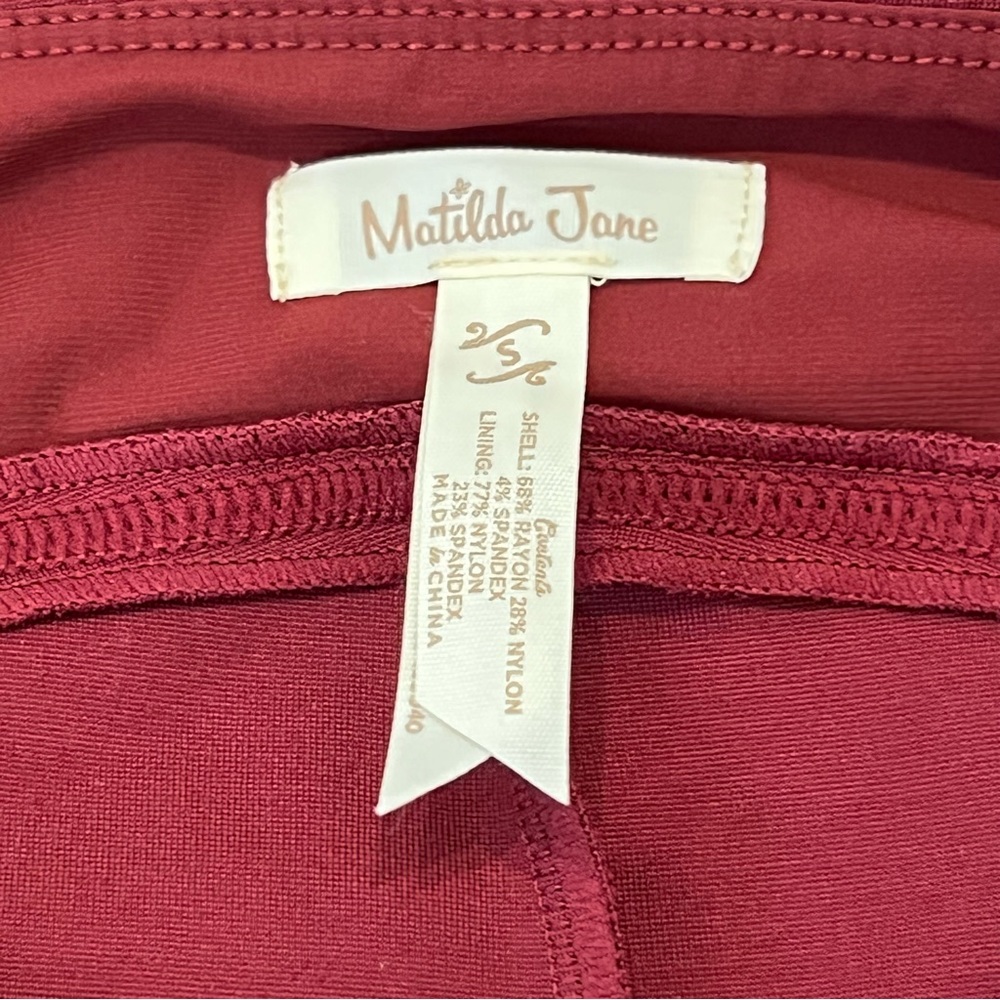 Matilda Jane Women's Wonder Legging Burgundy Small - Picture 4 of 6